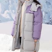 economico Giacca in piuma e parka per ragazze-Bambini Ragazze Giacca in piuma Giacca da esterno Giacca Imbottita Blocco di colori Moda Tenere al caldo Antivento All&#039;aperto Cappotto Capispalla 4-12 Anni Autunno Nero Rosa Viola