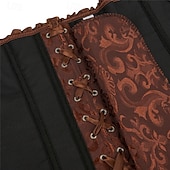 abordables Corsets-Femmes Corset Shapewear Serre-taille Gaine Sculptante Corset sexy Sexy Doux Fleuri Dos nu Vacances Soirée Rue Sans manches Corset Rose Claire Marron Bleu de minuit Printemps Automne Coupe sur mesure