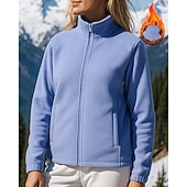 baratos Fleece &amp; Casacos 3 em 1-Mulheres Jaqueta de Trilha Casaco de lã Casaco de inverno Ao ar livre Térmica Quente Roupas de caminhada Roupas de caminhada Inverno Outono Blusas Pesca Campismo / Escursão / Espeleologismo Corrida