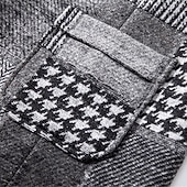 זול ג'קט גברים-בגדי ריקוד גברים וסט חֲזִיָה Gilet חופשה מפלגה עֵסֶק אופנתי יום יומי אביב סתיו כיס כפתורים פוליאסטר נוח משובץ חזה יחיד כפתור יחיד דש רגיל פול יין כתום כחול כהה אֵפוֹד