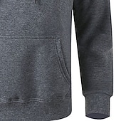 abordables Sweat à capuche en polaire-Homme Sweat à capuche Sweat à capuche en polaire Sweat à capuche doublé en polaire Noir Blanche Jaune Rose Claire Vert Véronèse À capuche Uni Poche kangourou Sport &amp; Loisir Occasionnel Quotidien