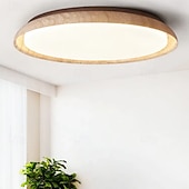 abordables Plafonniers à intensité variable-Plafonnier LED à intensité variable en continu, luminaire décoratif de plafond en pierre, plafonnier LED de 50 cm, design circulaire et rond, luminaire LED pour la maison &amp;bureau 110-240v