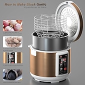 olcso Otthoni kellékek-6 literes fekete fokhagyma erjesztő automata fokhagyma erjesztő joghurtgép hőmérséklet-szabályozással