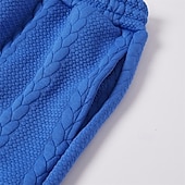 abordables jogging-Homme Joggings Joggeurs Pantalons Pantalon décontracté Jacquard Cordon de serrage Taille Élastique Uni Respirant Longueur complète Extérieur Occasionnel Quotidien Sports Mode Blanc + kaki Noir + Kaki