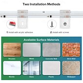 ieftine Accesorii LED-10 buc 20 buc cleme transparente pentru benzi luminoase autoadezive cu șuruburi, suport de montare, cleme de fixare puternice cu LED-uri și șuruburi pentru benzi luminoase de 0,39 in/10 mm lățime,