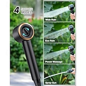 halpa Kodin tarvikkeet-kannettava retkisuihku, 8000mah ladattava 5-puolinen imusuihkupumppu, 5 gallonan kokoontaitettava ämpäri, ulkosuihku vaellusrannalle, matkustamiseen, lemmikkien kylpyyn, autonpesuun, surffailuun