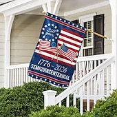 preiswerte 250. Jubiläum-1776–2026 Gartenflagge zum 250. Jahrestag der USA, patriotisches amerikanisches Geburtstagsbanner für den Außenbereich für Hof, Rasen, Veranda oder als Dekoration zum Unabhängigkeitstag