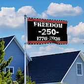 olcso 250. évforduló-USA 250. évfordulója zászló Amerika 1776-2026 hazafias csillagok udvari táblák partikellékek függő dekoráció szobába ház kert üdvözlő fotó háttér félötszázados évforduló július 4. függetlenség 3x5 láb