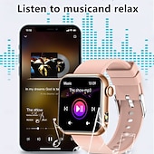 ieftine Ceasuri Smart-Ceas inteligent TK50 cu Bluetooth, ecran HD 1.72, monitor de fitness, impermeabil IP68, tensiune arterială, oxigen, ritm cardiac, ceas inteligent