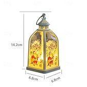 preiswerte Weihnachtsbeleuchtung für den Innenbereich-1 pc 14,2*6,8 cm weihnachten led elektronische kerze licht handheld laterne party desktop atmosphäre ornament licht ag13 * 3 batterie