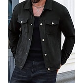 abordables Vestes en Suède Synthétique-Homme Veste Légère Veste en faux suède Veste Décontractée Vacances Quotidien Respirant Avec Poches Printemps Automne Uni Mode Classique Revers Court Chameau Noir Rouge bleu marine Veste