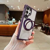 halpa Samsung-kotelot-puhelin Etui Käyttötarkoitus Samsung Galaxy S25 Ultra Plus S25-reuna S24 Plus Takakuori Tukee langatonta latausta Tukijalka Iskunkestävä Retro TPU