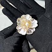 billige Brosjer og nåler-Nåler Klassisk Retro geometriske Blomst Elegant Mote Personalisert Enkel Brosje Smykker Hvit Til Bryllup Fest Gave Engasjement Skoleball Festival