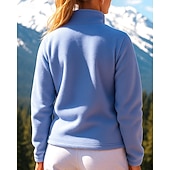 baratos Fleece &amp; Casacos 3 em 1-Mulheres Jaqueta de Trilha Casaco de lã Casaco de inverno Ao ar livre Térmica Quente Roupas de caminhada Roupas de caminhada Inverno Outono Blusas Pesca Campismo / Escursão / Espeleologismo Corrida