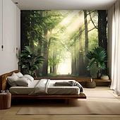 cheap Wall Tapestries-Tapestry Blanket Wall Hangings Forest Tropical 3D Bedroom Living Room Dorm Home Decor