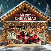 billige Garasje- og dørbanner-Jul tapet Garasjeportdeksel Stor opphengning Bil Gave søt stil 3D Party Utendørs Ferie Bakgrunner for skyting Yard Hjemmedekor