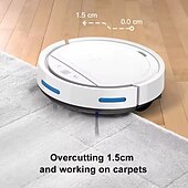abordables Aspiradoras-Nuevo robot aspirador con recarga automática, barrido, succión, arrastre, control por voz, robot de barrido con aplicación de control remoto.