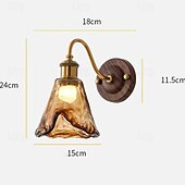 voordelige Wandverlichting voor binnen-LED wandlamp glas 1-lichts moderne wandlamp, minimalistische glazen wandlamp, voor studeerkamer woonkamer slaapkamer 110-240v