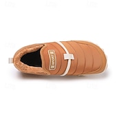 abordables Botas de invierno y nieve-Botas de nieve cálidas de invierno sin cordones para hombre con suela antideslizante, diseño acolchado informal para caminar al aire libre, viajar en climas fríos y uso diario.