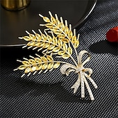 זול סיכות-תפס לשיער קלאסי רטרו גיאומטרי נושא פרחוני אלגנטית אופנתי מותאם אישית פשוט סִכָּה תכשיטים צהוב עבור חתונה מפלגה מתנה ארוסים נשף רקודים פֶסטִיבָל