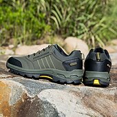 cheap Casual Sneakers-Men's Waterproof Non Slip Hiking Shoes, Durable Outdoor Trekking Sneakers with Shock Absorption Sole for Climbing, Camping and Trail Running