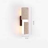levne Vnitřní nástěnná světla-nástěnná lampa, travertin ve stylu japonského wabi-sabi, ložnice, obývací pokoj, zadní stěna, chodba, hotel