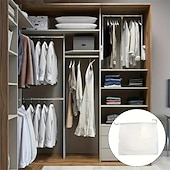 Недорогие Хранение вещей и организация пространства-5/10 высококачественных белых атласных мешочков с завязками - мягкий и гладкий, пылезащитный мешочек для хранения, подходящий для сумок, париков и нижнего белья - можно стирать в стиральной машине,