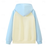 abordables sudaderas basicas hombre-Hombre Sudadera Negro Vino Azul Marino Verde Trébol Azul claro Con Capucha Bloque de color Correa Retazos Bolsillo Deporte Diario Festivos Poliéster Ropa de calle Básico Casual Primavera Otoño Ropa