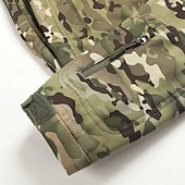 billiga Sportjacka-Herr Utomhusjacka Softshelljacka Vandringsjacka Semester Dagligen Vindtät Vattenfast Ficka Höst Vinter Kamuflasje Mode Klassisk Huva Normal Mörkgrå Svart Ljusgrön Blå Mörkgrön Jacka