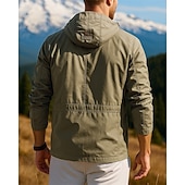 abordables Vestes imperméables-Homme Coupe-Vent Veste de randonnée Imperméable Extérieur Imperméable Coupe-vent Tenues de randonnée Vêtements de randonnée Printemps Automne Veste Chasse Camping / Randonnée / Spéléologie Course