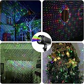 お買い得  クリスマスのあかり-クリスマスプロジェクターライト 屋外用 赤と緑のスターライト投影ライト リモコン付き ハロウィン クリスマス パーティー 新年 デコレーション 防水 防霜