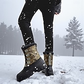 お買い得  冬と雪のブーツ-ファーライニング付きメンズ冬用スノーブーツ、防水断熱暖かいレースアップアウトドアシューズ、寒い天候用