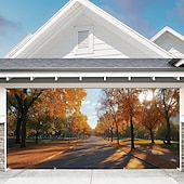 economico Striscioni per Garage e Porte-arazzo Copertura per porta del garage Grande appeso Foglia Vite Colorato Arte Da serata All'aperto Sfondi di ripresa Porta d'ingresso Decorazioni Parete Porta Sfondo