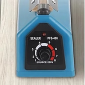 abordables Suministros para el hogar-Máquina selladora manual pequeña de 220 V, 3 mm, tipo 400, para película plástica prensada a mano, para embalaje neutro