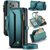 billiga iPhone-fodral-telefon fodral Till iPhone 17 Pro Max 17 Air 17 Plånboksfodral med snodd med handledsrem Stöd TPU PU läder