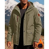 economico Fleece &amp; Giacche 3 in 1-Per uomo Giacca con Cappuccio Giacca da escursionismo Giacca in pile da escursionismo Cotone Inverno All&#039;aperto Calore Termico Antivento Giacche in pile Caccia Arrampicata Campeggio / Escursionismo