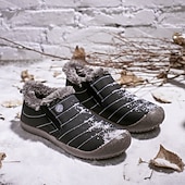 preiswerte Winter- und Schneestiefel-Wasserdichte Winterhausschuhe für Herren mit Fellfutter, leichte, warme Slip-On-Freizeitschuhe mit Anti-Rutsch-Sohle für den Innen- und Außenbereich