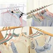 お買い得  フック-10/20個パック ポータブル折りたたみ式旅行用ハンガー ミックスカラー - 省スペースで丈夫なプラスチック製洋服ハンガー 家庭用、小売店用 &amp;旅行用