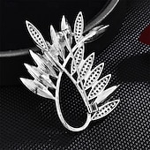cheap Pins and Brooches-Brooches Classic Retro Floral Elegant Fashion Personalized Simple Brooch Jewelry Silver For Wedding Party Gift Engagement Prom Festival