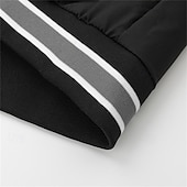 baratos Jaquetas Casuais-Homens jaqueta leve Jaqueta casual Casaco com capuz Férias Diário Respirável Bolsos Primavera Outono Listra Moda Clássico Com Capuz Padrão Preto Verde Tropa Casaco