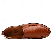 preiswerte Slipper Schuhe-Herren-Slipper aus Kunstleder, lässig, bequem, für Autofahrer – leicht, für Geschäftsreisen und den Alltag