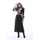 levne Kostýmy pro páry a skupiny-Čerodějnice Čaroděj předvečer Všech svatých Šaty Fancy kostým Kostýmy pro páry cosplay Dospělé Dámské předvečer Všech svatých Karneval Výkon Párty Jednoduché Halloweenské kostýmy Oblékněte se