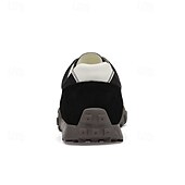 abordables Baskets-Baskets à lacets en similicuir pour homme, chaussures de sport rétro pour l&#039;extérieur – confortables pour la marche, l&#039;entraînement et le style décontracté