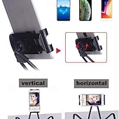 お買い得  スマホホルダー-首掛けホルダー 多機能ネックストラップホルダー ハンズフリーホルダー デスクトップスタンド ユニバーサルフォンホルダー