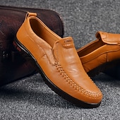 preiswerte Slipper Schuhe-Herren-Slipper aus Kunstleder, lässig, bequem, für Autofahrer – leicht, für Geschäftsreisen und den Alltag