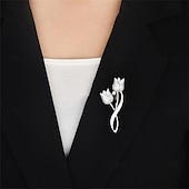 economico Spille e fermagli-Spille Classico Fiore Moda Spilla Gioielli Argento Oro Per Matrimonio Feste Regalo Fidanzamento Balli di fine anno Festival