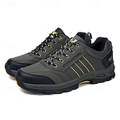 cheap Casual Sneakers-Men's Waterproof Non Slip Hiking Shoes, Durable Outdoor Trekking Sneakers with Shock Absorption Sole for Climbing, Camping and Trail Running