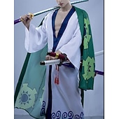tanie Kostiumy anime-Ocean Adventurer Roronoa Zoro Pirat Słomkowy Kapelusz Anime Kostium Cosplay Stroje Garnitury cosplay Karnawał Bal maskowy Kostium Na Męskie Dla dorosłych