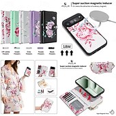 رخيصةأون جراب للهواتف الأخرى-هاتف غطاء من أجل غوغل بيكسل 9 برو اكس ال Pixel 8 Pro بكسل 9a حافظة بطاقة المحفظة انفصال حماية كاملة للجسم مع الحبل مكتب  /  الأعمال جلد أصلي