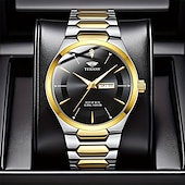 economico Orologi al quarzo-un nuovo orologio da uomo originale in stile business px7 orologio al quarzo luminescente resistente all&#039;acqua con indicazione di data e giorno alla moda casual e versatile regalo ideale per la vita e